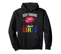 Busy Thinking About Girls Pullover Hoodie