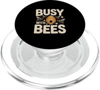 Busy With Bees Beekeeper Pollinator Love PopSockets PopGrip for MagSafe