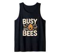 Busy with Bees Beekeeper Pollinator Love Tank Top