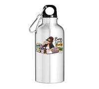 Busy woman managing multitasking office work Tourist Water Bottle Silver