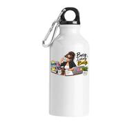 Busy woman managing multitasking office work Tourist Water Bottle White