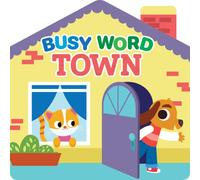 Busy Word Town - A Fold-Out Accordion-Style Book for Babies and Toddlers - Learn First Words