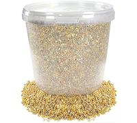BusyBeaks Chicken Corn Extra | Premium Grade Poultry Feed | Nutritious Oyster Shell, Layers Pellets, Fibre Wheat & Split Maize | High Energy, Protein-Rich Food Mix | Perfect Year-Round Seed (5L Tub)