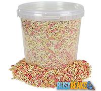BusyBeaks Premium Mixed Suet Pellets (2.5L) - Wild Bird Food with Insects, Berries & Mealworms - High Energy Garden Bird Feed, Nutritious Seed-Free Pellets for Small Birds, Year-Round Bird Feeder