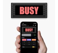 BusyBox S Smart sign | Bluetooth | Battery-Powered | Home Office | Wireless | Recording | Gaming | Streaming | Do Not Disturb | On Air | Office Decor | Online Classes (5,000 mAH Battery)