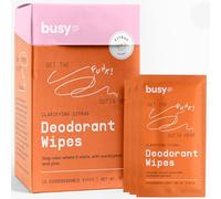 BUSYCO Refresh Line Deodorant Wipes - Pack of 15 Deodorant Wipes for Women with Zinc, Probiotics and Prebiotics - D