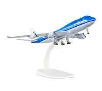 Busyflies 1:300 Scale KLM Dutch Royal Boeing 747 Airplane Model - Alloy Diecast - Removable Wheels - Adult Gift