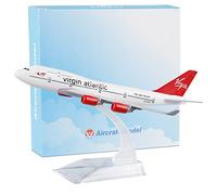 Busyflies Diecast Planes - 16cm Compatible With Virgin Atlantic 747 Model 1:400 Alloy Plane for Collection