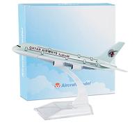 Busyflies Diecast Planes 16cm Qatar Airways A380 Model Plane 1:400 Alloy Airplane Model (Qatar 380)