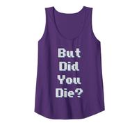 But Did You Die 8 Bit Style Funny Workout Excercise Gym Yoga Tank Top