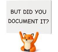 But Did You Document It Office Decor,Funny Fox Sign Teacher Appreciation Coworker Leaving Boss Day lawyer Medical Staff Graduation Nurse Gifts for Women Men,Cute Fox Office Desk Accessories Decor Sign