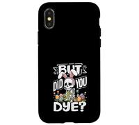 But Did You Dye Funny Easter Skeleton Bunny Ears Pun Case for iPhone X/XS