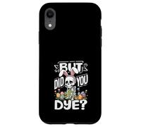 But Did You Dye Funny Easter Skeleton Bunny Ears Pun Case for iPhone XR