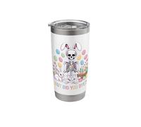 But Did You Dye Funny Easter Skeleton Bunny Egg Hunt Skull Stainless Steel Insulated Tumbler