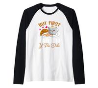 But First Cafecito Y Pan-Dulce Concha Mexican Coffee Lover Raglan Baseball Tee