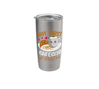 But First Cafecito Y Pan-Dulce Concha Mexican Coffee Lover Stainless Steel Insulated Tumbler