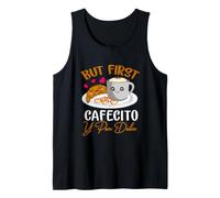 But First Cafecito Y Pan-Dulce Concha Mexican Coffee Lover Tank Top