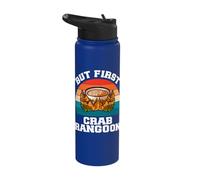 but First Crab Rangoon Chinese Food Lover Stainless Steel Insulated Water Bottle
