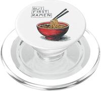 But First Ramen Funny Noodle Lover Asian Food PopSockets PopGrip for MagSafe