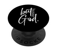 But God Made a Way - Christian Jesus Design PopSockets Adhesive PopGrip