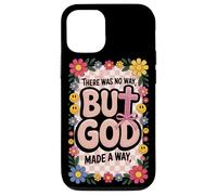 But God Pink Christian Floral Bow Teen Girls Scripture Woman Case for iPhone 12/12 Pro