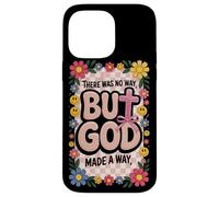 But God Pink Christian Floral Bow Teen Girls Scripture Woman Case for iPhone 14 Pro Max