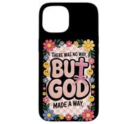But God Pink Christian Floral Bow Teen Girls Scripture Woman Case for iPhone 15