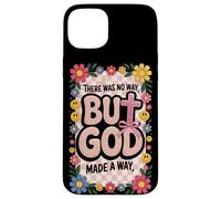 But God Pink Christian Floral Bow Teen Girls Scripture Woman Case for iPhone 15 Plus