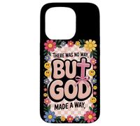 But God Pink Christian Floral Bow Teen Girls Scripture Woman Case for iPhone 15 Pro