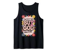 But God Pink Christian Floral Bow Teen Girls Scripture Woman Tank Top