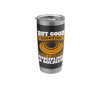 But Good Shooting Made A Sporting Clays Target Clay Shooting Stainless Steel Insulated Tumbler