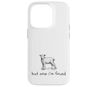 But Now I'm Found Lamb Sheep Minimalistic Christian Tee Case for iPhone 14 Pro