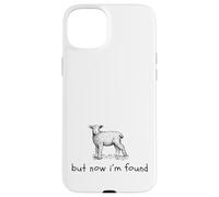 But Now I'm Found Lamb Sheep Minimalistic Christian Tee Case for iPhone 15 Plus