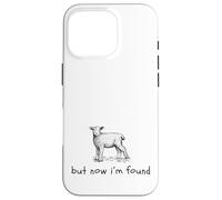 But Now I'm Found Lamb Sheep Minimalistic Christian Tee Case for iPhone 16 Pro