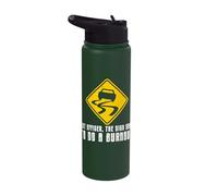 But Officer The Sign Said Do A Burnout Car Guy Drifting Stainless Steel Insulated Water Bottle