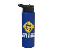 But Officer The Sign Said Do A Burnout Car Guy Drifting Stainless Steel Insulated Water Bottle