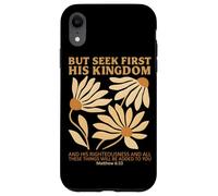 But Seek First His Kingdom Boho Flowers Christian Jesus Case for iPhone XR