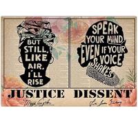 But Still Like Air I‘ll Rise Speak Your Mind Even If Your Voice Shakes Fun Saying Metal Tin Signage Antique Plaque Rustic Poster Bar Home Wall Decor 8x12 Inch