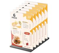 But the cow 6 Pcs A5 Acrylic Sign Holder, Double Sided Acrylic Display Stand Poster Menu Holder for Office Hotel Restaurant Exhibition Wedding