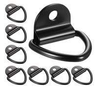 But the cow 8 Pcs D Ring Tie Down Anchors, V Rings Heavy Duty D-ring Anchor Hooks Lashing Eyelets Cargo Trailer Anchors for Kayak Marine Camper Boat Truck Tie Down Hooks(Black), Load 1000KG