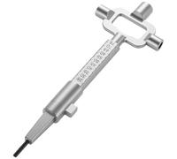 But the cow Universal Construction Key, Cylinder Gauge Cam Architect Key, Multi Purpose Turner Spindle Turner Keys, Control Cabinet Construction Site Keys with Cylinder Measuring Gauge Tool(Silver)