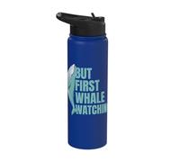 But The First Whale Watcher to Love Whales is a Scientist Stainless Steel Insulated Water Bottle