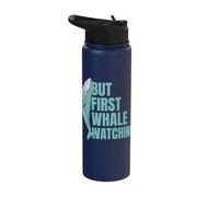But The First Whale Watcher to Love Whales is a Scientist Stainless Steel Insulated Water Bottle