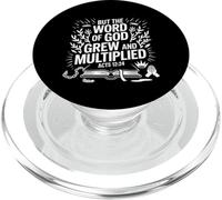 But the Word of God Grew Acts 12 Scripture Power Design PopSockets PopGrip for MagSafe