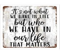 But Who We Have In Our Life That Matters Porch Signs For Sale Friendship Wall Plaques Unfinished Oval Wall Plaques Solid Classic Animal For First Christmas Married 12x16 Inch