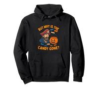 But Why Is the Candy Gone Funny Pirate Halloween Costume Pullover Hoodie