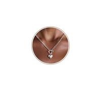 BUTADR Chunky Gold Heart Charm Pendant Toggle Chain Necklaces for Women | Trendy 16K Gold Plated Cute Unique 16K Gold Plated Silver Necklace, Everyday Jewelry Gift, 41cm Chain