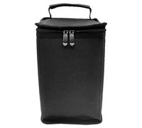 Butane Fuel Canister Cover 600D Oxford Cloth Gas Tank Protective Bag Anti-Collision Portable Gas Tank Storage Bag with Handle for Outdoor Camping Cooking Travel Picnic (Black Small)