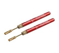 Butane Gas Cordless Refillable Pencil Torch Soldering Iron with Adjustable Flame for Jewelry Repair, PVC Pipe Bending, Wood Burning, and Small Metal Welding - Pink(2pcs)