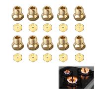 Butane Gas Nozzle, 2×0.5mm, 4×0.7mm, 2×0.87mm, 2×1.2mm Gas Nozzle Bottle, 10pcs Nozzles And Injectors For Gas Burner Gas Gas Gas Sprinkler Town, Gas Injector Nozzle Bottle Kit